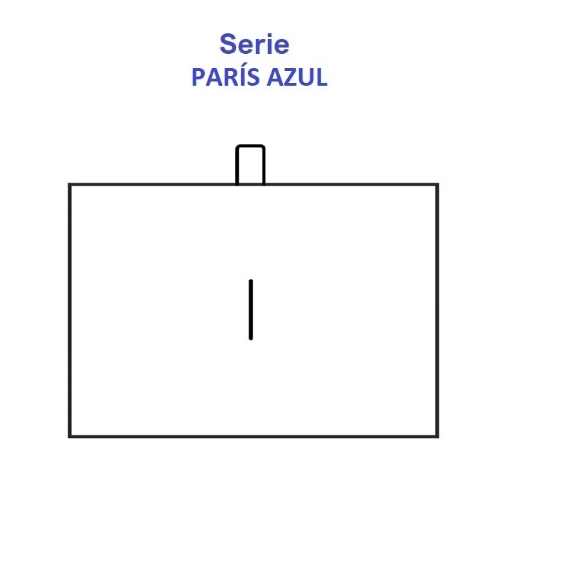 Estuche París Alfiler 74x48x40 mm.